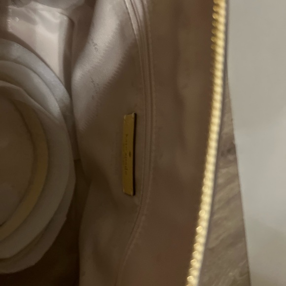 NWOT  Kate Spade Maise Medium Dome Satchel Pebbled Patterson Bag Yellow - Picture 11 of 13